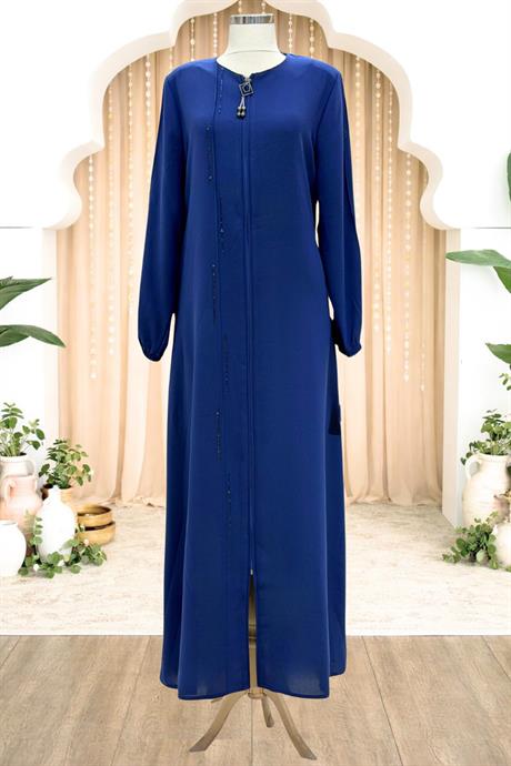 Elvan Tesettür Ferace İndigo