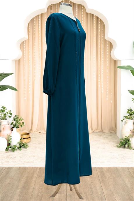 Elvan Tesettür Ferace Petrol