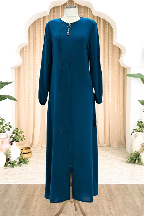 Elvan Tesettür Ferace Petrol