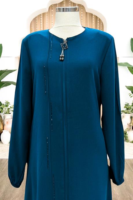 Elvan Tesettür Ferace Petrol