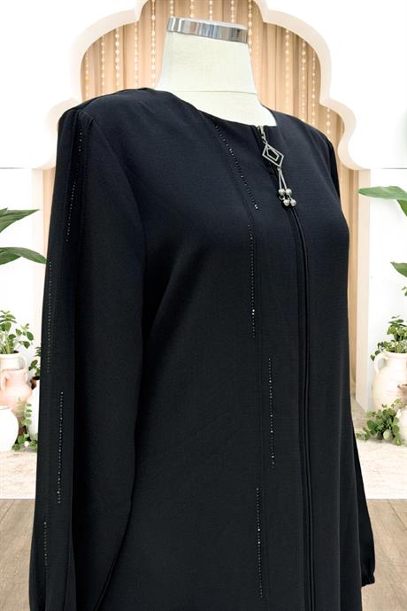 Elvan Tesettür Ferace Siyah