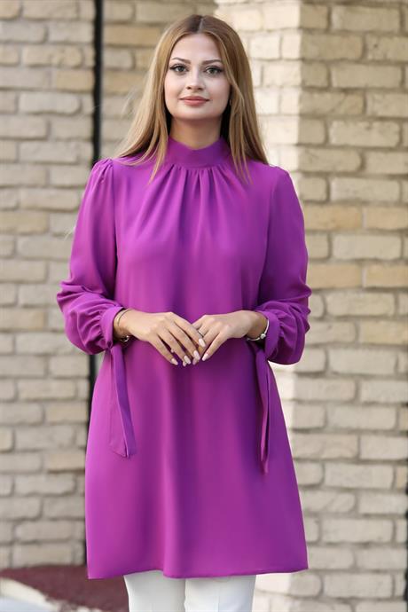 Esila Tesettür Tunik Mor