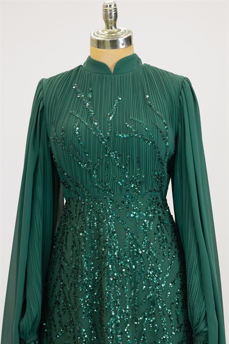 Ezgi Tesettür Abiye Zümrüt