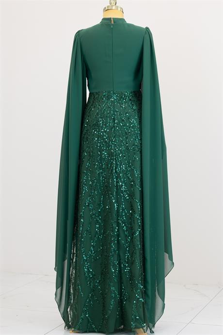 Ezgi Tesettür Abiye Zümrüt