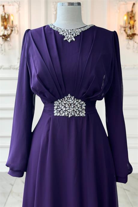 Faran Tesettür Abiye Mürdüm