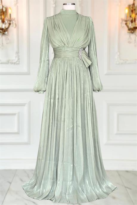 Feray Tesettür Abiye Mint