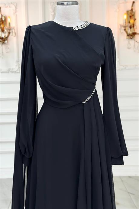 Feyza Tesettür Abiye Siyah