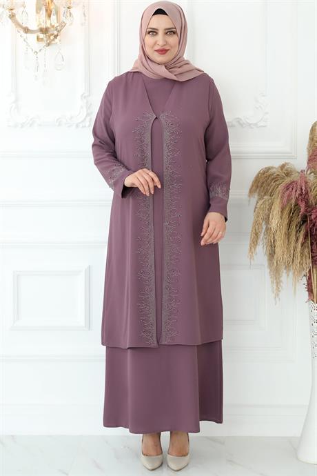 Filiz Tesettür Abiye Gülkurusu