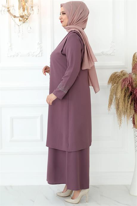 Filiz Tesettür Abiye Gülkurusu