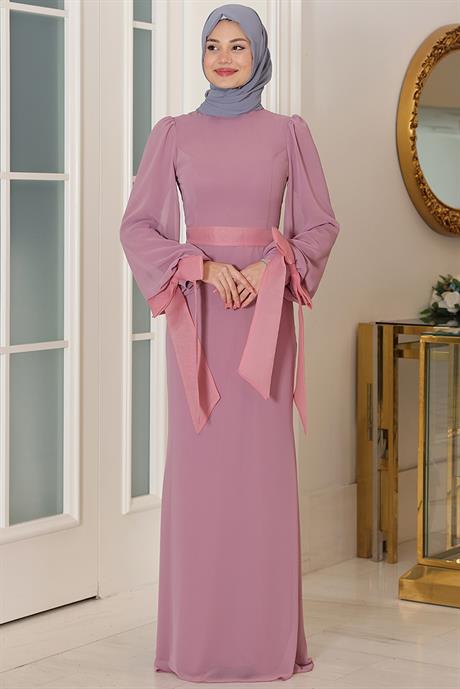 Firuze Tesettür Abiye Pudra