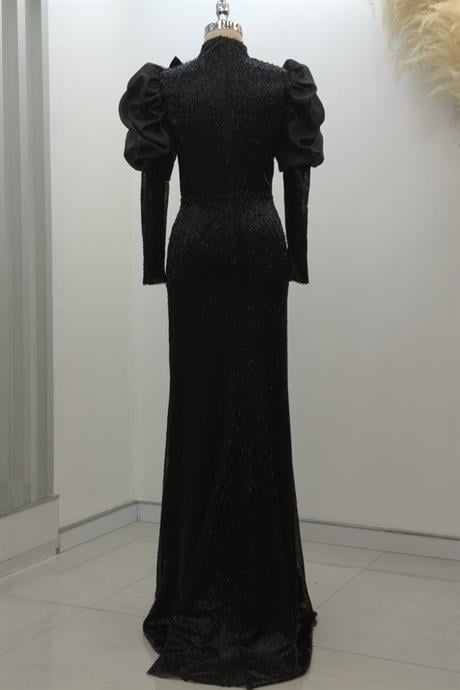 Gina Tesettür Abiye Siyah