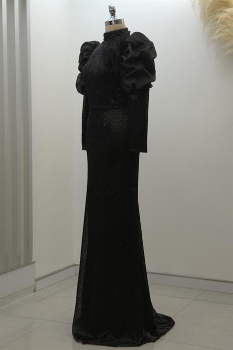 Gina Tesettür Abiye Siyah