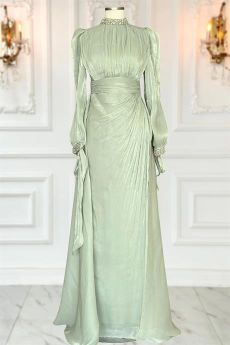 Gözde Tesettür Abiye Mint