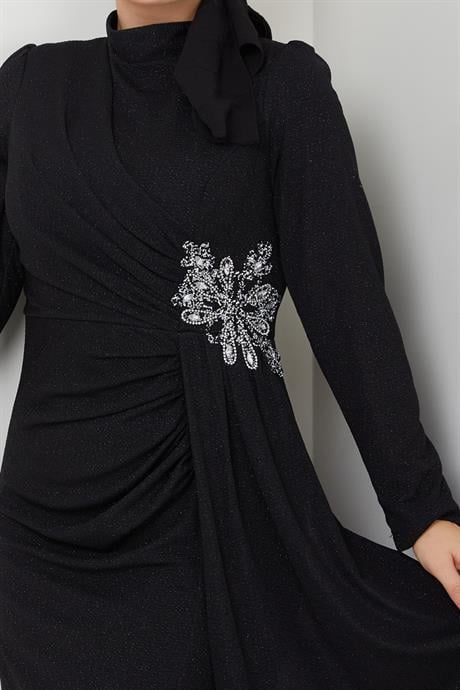 Gözde Tesettür Abiye Siyah