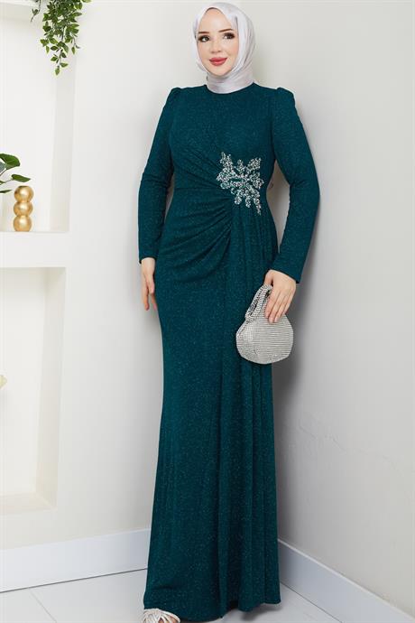 Gözde Tesettür Abiye Zümrüt