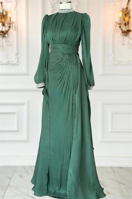 Gözde Tesettür Abiye Zümrüt