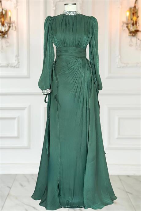 Gözde Tesettür Abiye Zümrüt