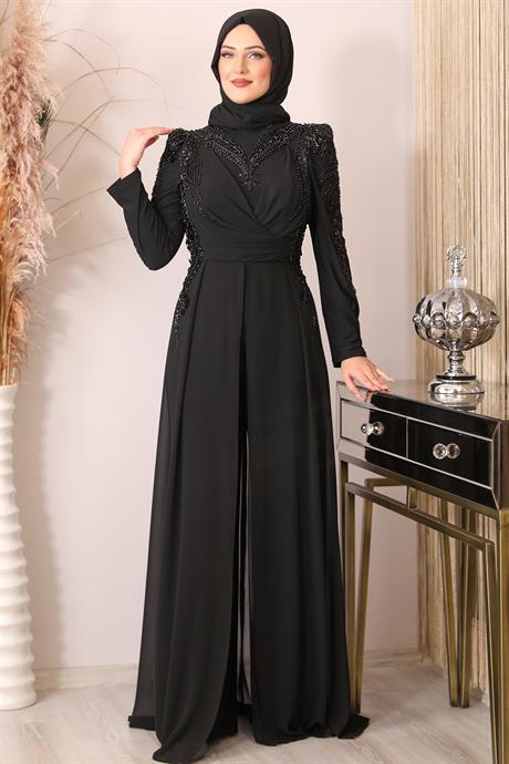 Güneş Tesettür Tulum Siyah