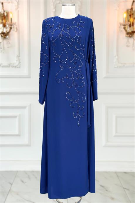 Hale Tesettür Ferace İndigo