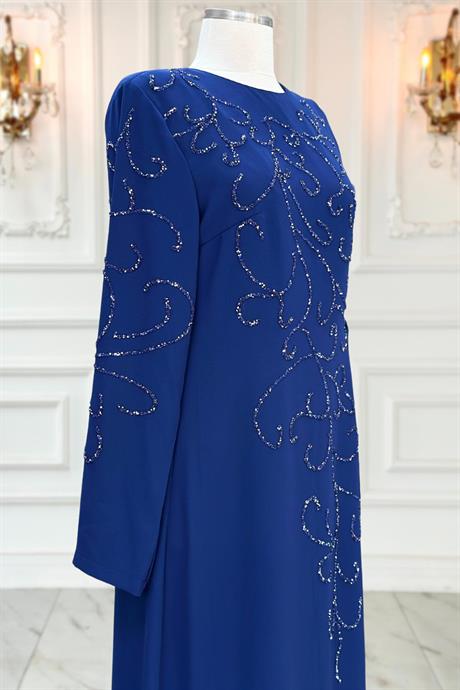 Hale Tesettür Ferace İndigo