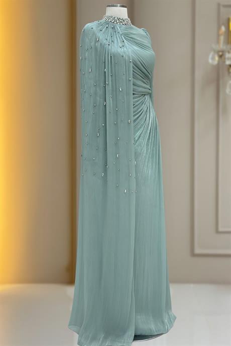 Helen Tesettür Abiye Mint