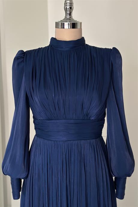 Hellas Tesettür Abiye Lacivert