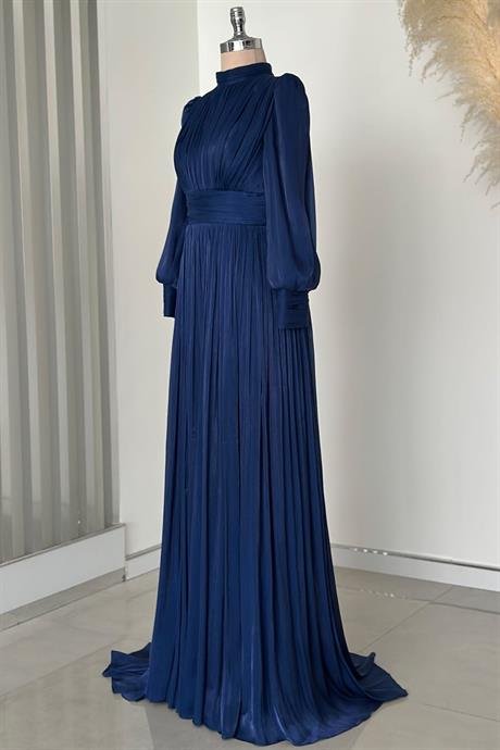 Hellas Tesettür Abiye Lacivert