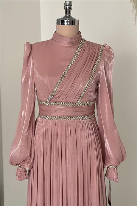 Hermonie Tesettür Abiye Pudra