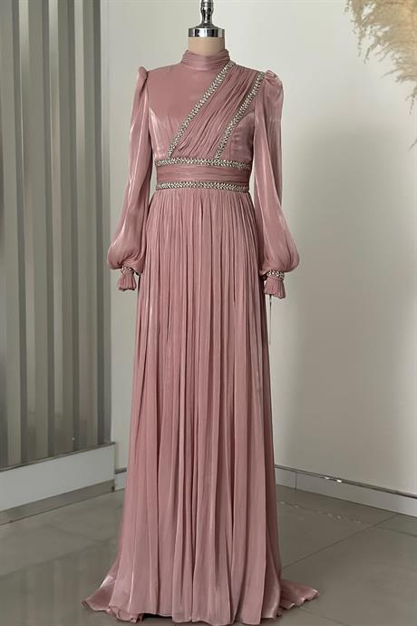 Hermonie Tesettür Abiye Pudra