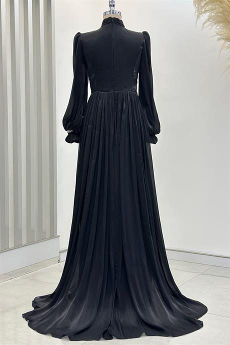 Hermonie Tesettür Abiye Siyah