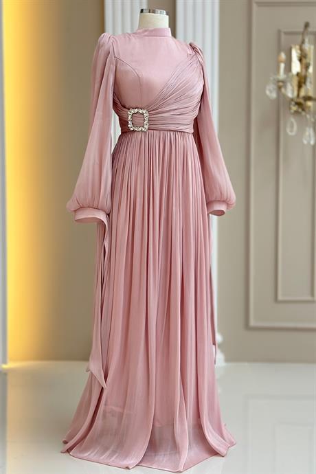 Hira Tesettür Abiye Pudra