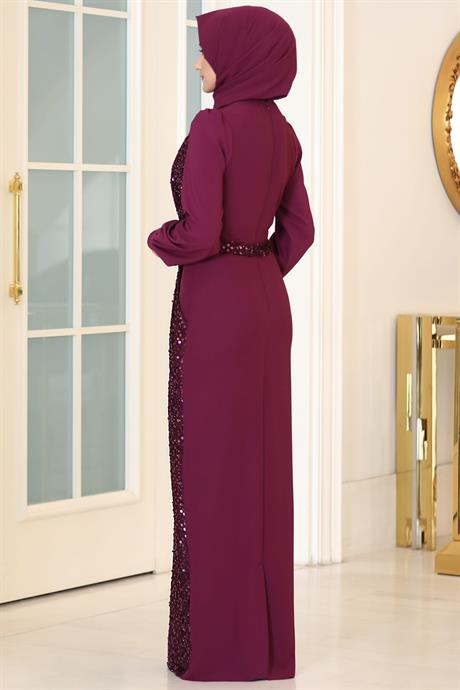 Hürrem Tesettür Abiye Mürdüm