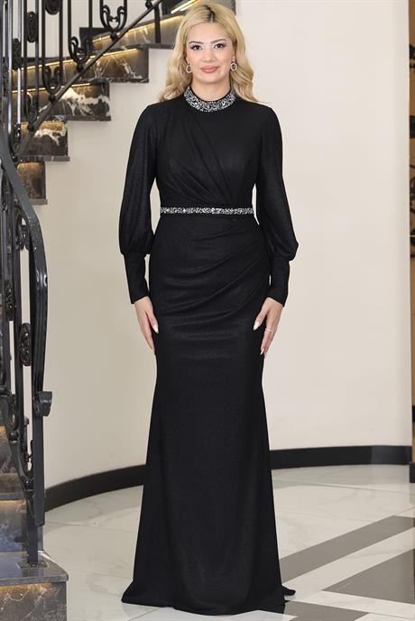 Hürrem Tesettür Abiye Siyah