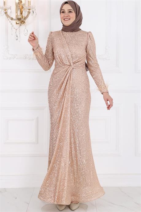 İkbal Tesettür Abiye Gold