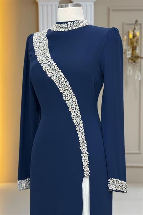 İnci Tesettür Abiye Lacivert