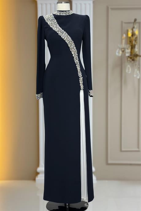 İnci Tesettür Abiye Siyah