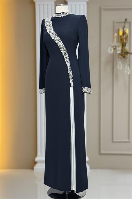 İnci Tesettür Abiye Siyah