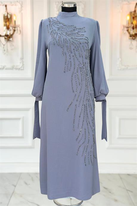 İrem Tesettür Abiye Gri