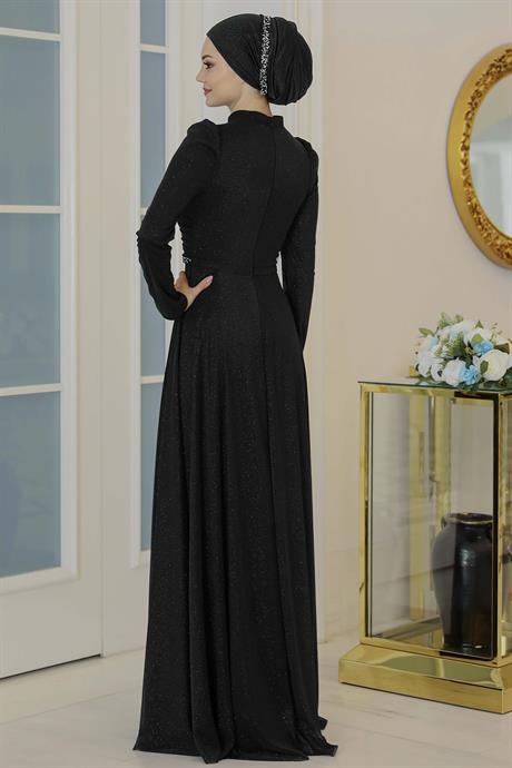 Işıl Tesettür Abiye Siyah