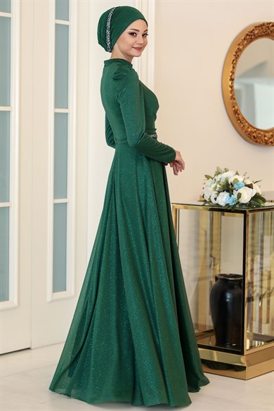 Işıl Tesettür Abiye Zümrüt