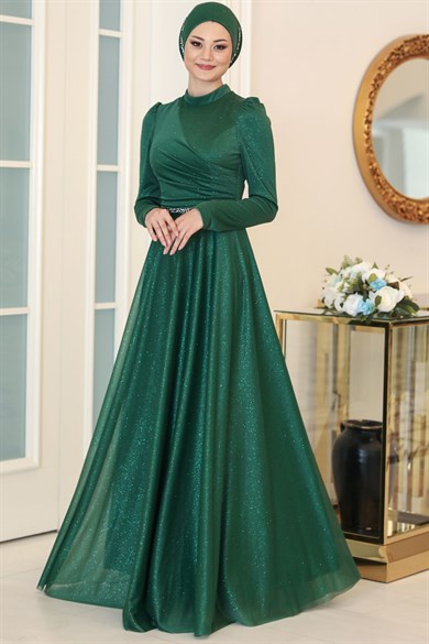 Işıl Tesettür Abiye Zümrüt