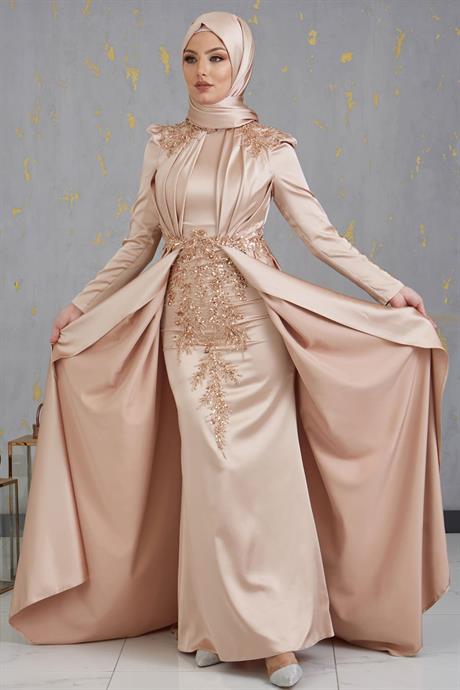Karaca Tesettür Abiye Gold
