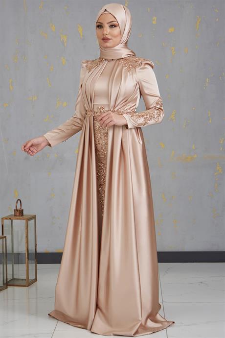 Karaca Tesettür Abiye Gold