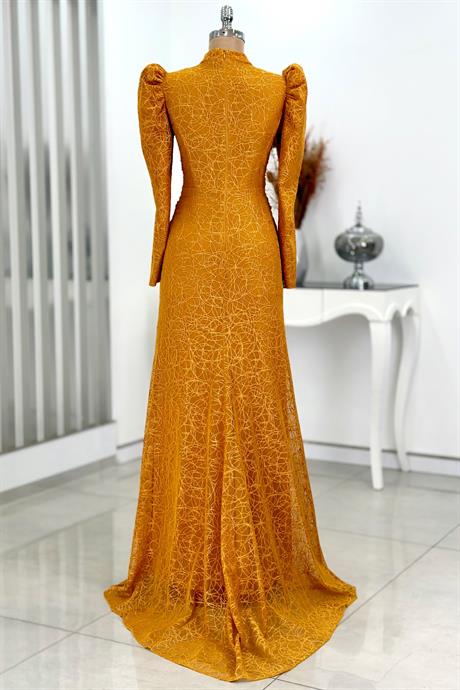 Karmen Tesettür Abiye Hardal