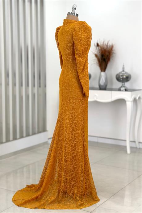 Karmen Tesettür Abiye Hardal