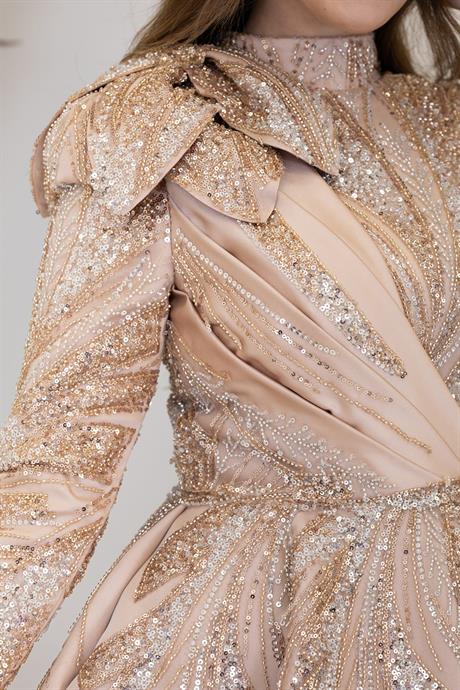 Larin Tesettür Abiye Gold