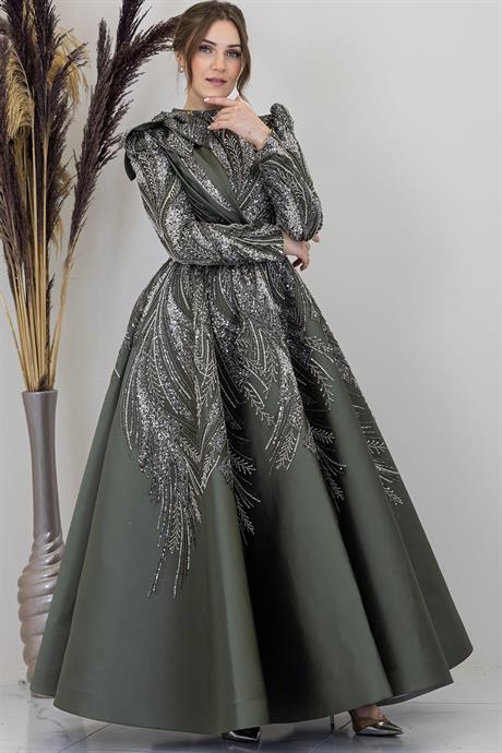 Larin Tesettür Abiye Haki