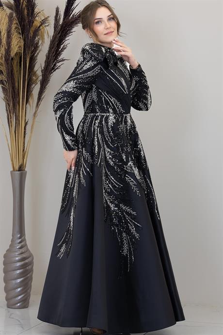 Larin Tesettür Abiye Siyah