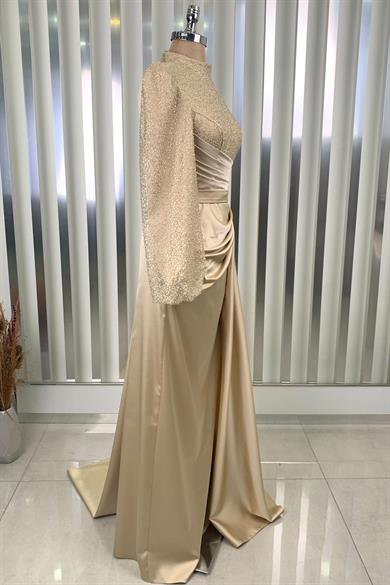 Lavin Tesettür Abiye Gold