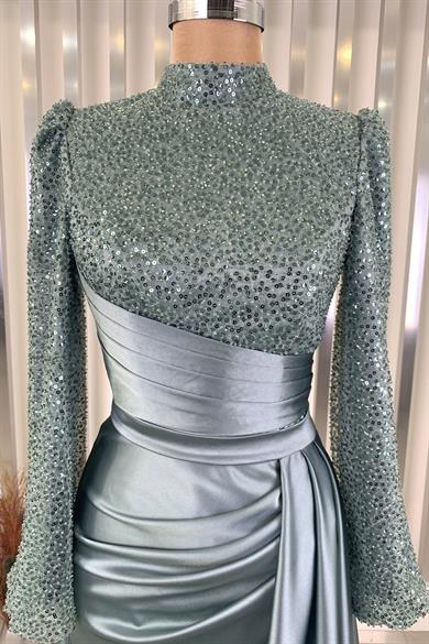 Lavin Tesettür Abiye Mint